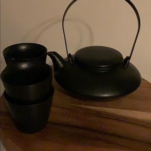 Teavana Tea Set with 4 tea glasses
